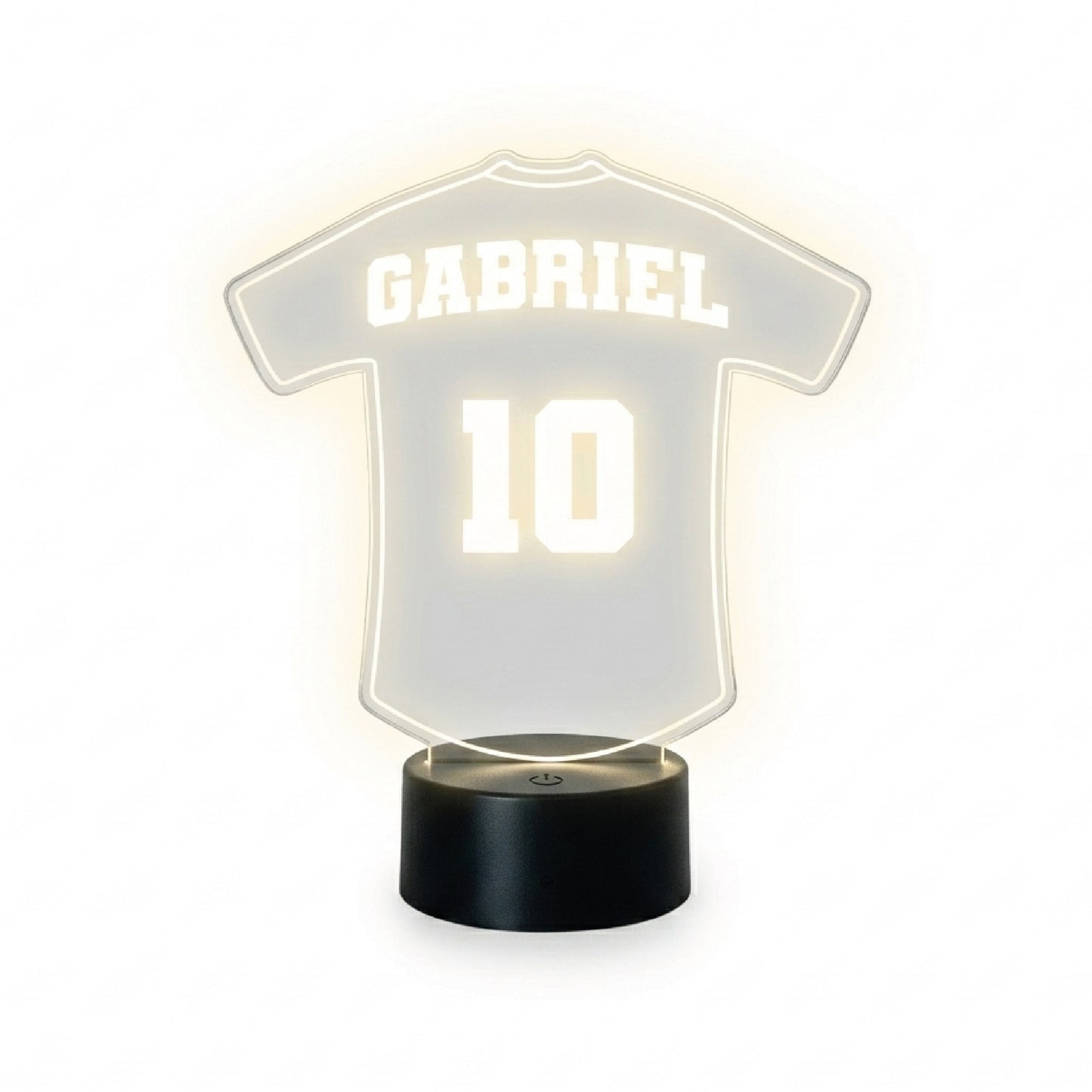Lámpara Led Camiseta Fútbol (Personaliza Nombre y Número)