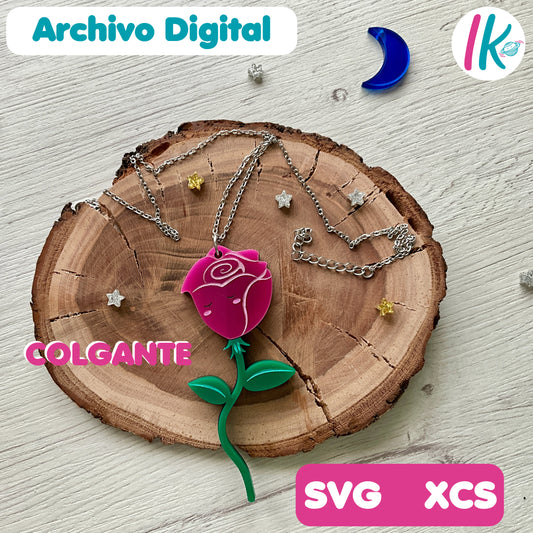 Colgante Rosa El Principito svg, colgante rosa el principito xcs, archivos digitales de pendientes acrílico, archivos digitales colgantes acrílico, archivos digitales corte láser acrílico, archivos digitales corte láser pendientes y colgantes acrílico, archivos corte láser svg-xcs, archivos corte láser xtool, xtool corte acrílico para pendientes y colgantes,
