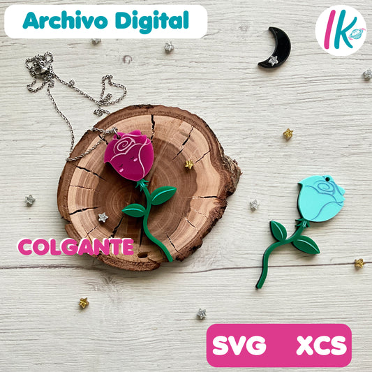 Colgante Rosa El Principito svg, colgante rosa el principito xcs, archivos digitales de pendientes acrílico, archivos digitales colgantes acrílico, archivos digitales corte láser acrílico, archivos digitales corte láser pendientes y colgantes acrílico, archivos corte láser svg-xcs, archivos corte láser xtool, xtool corte acrílico para pendientes y colgantes,
