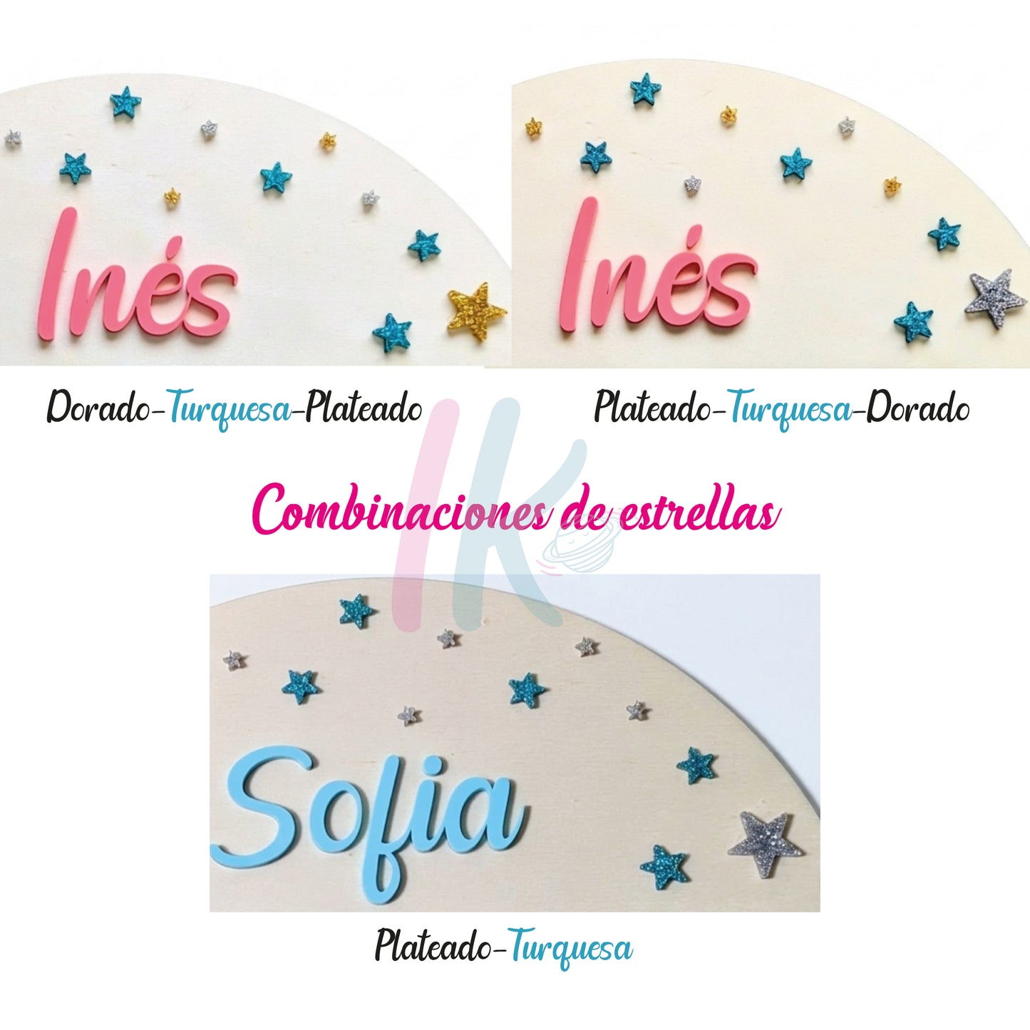 Medallero Gimnasia Personalizado (Estrellas Acrílico) - Chica/Chico