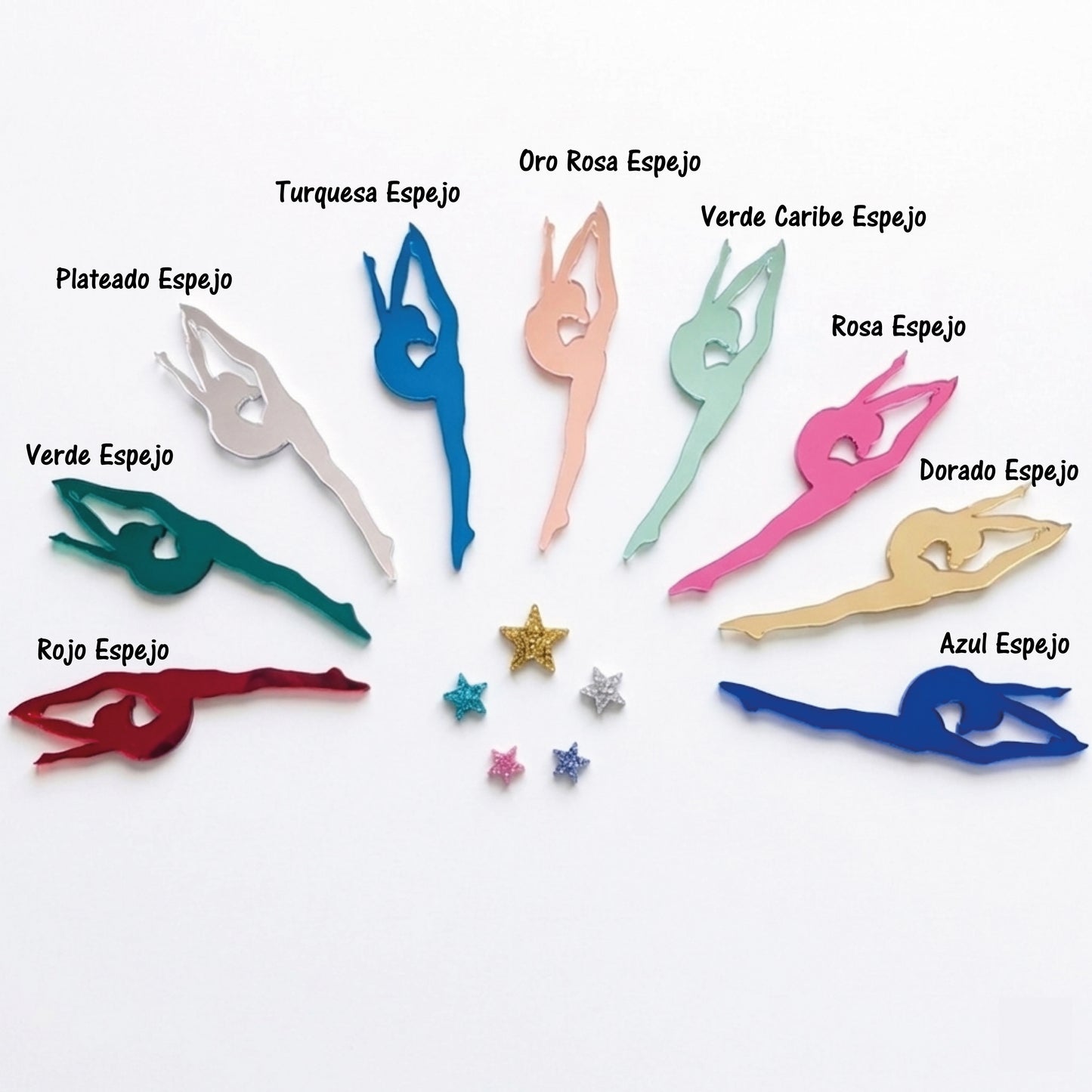 Medallero Gimnasia Personalizado (Estrellas Grabadas)