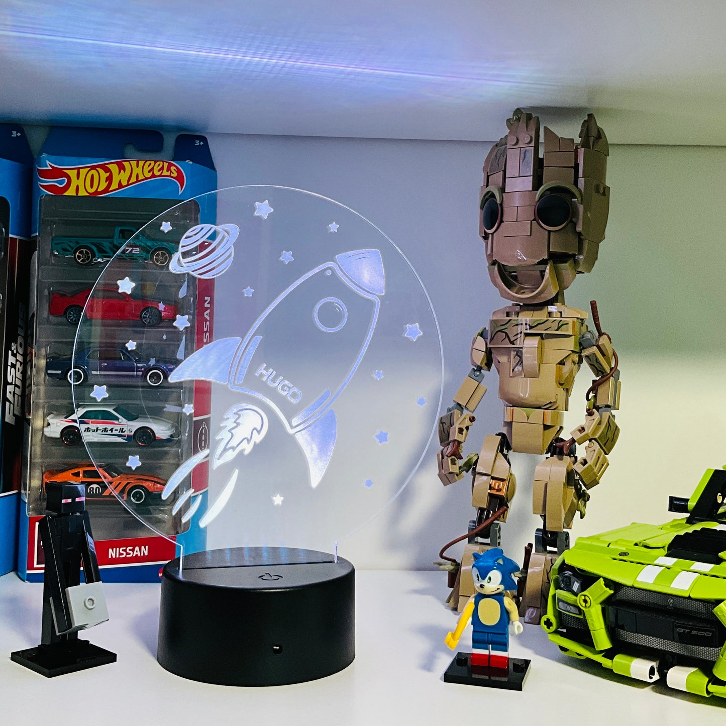 Lámpara Led Espacio + Nombre