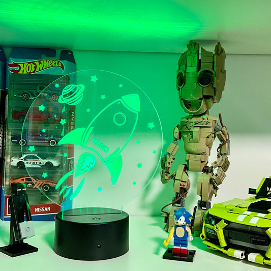 Lámpara Led Espacio + Nombre