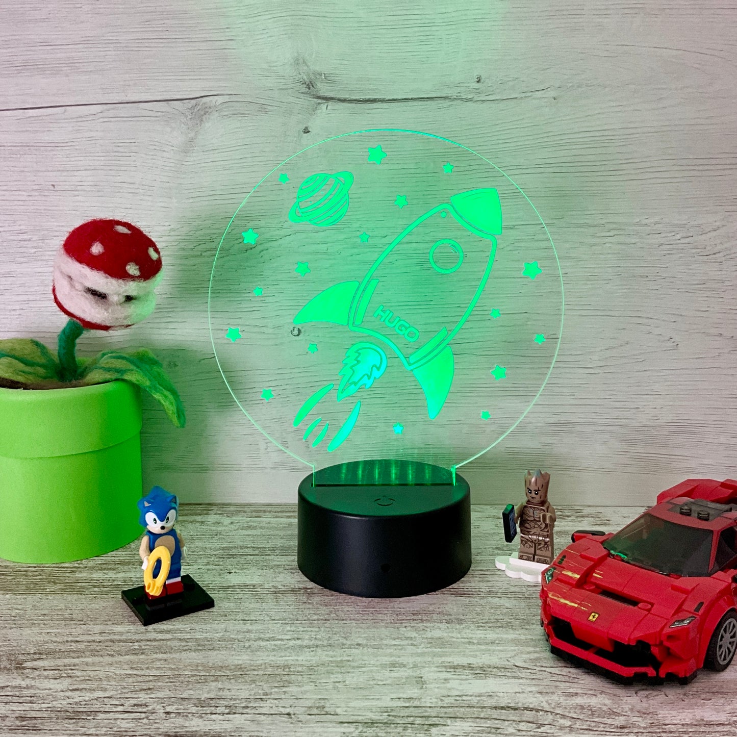 Lámpara Led Espacio + Nombre
