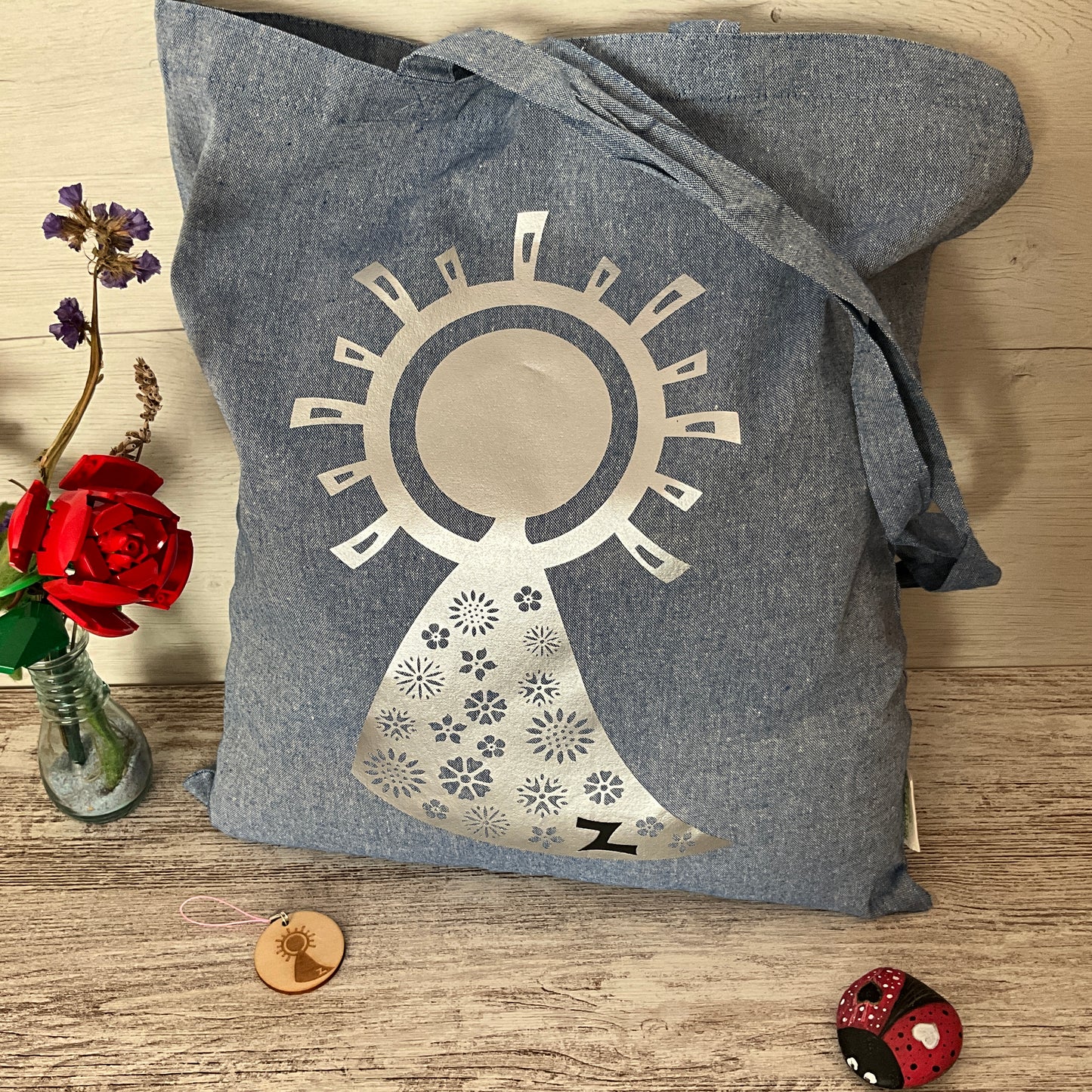 Tote Bag Virgen del Pilar personalizada con Nombre