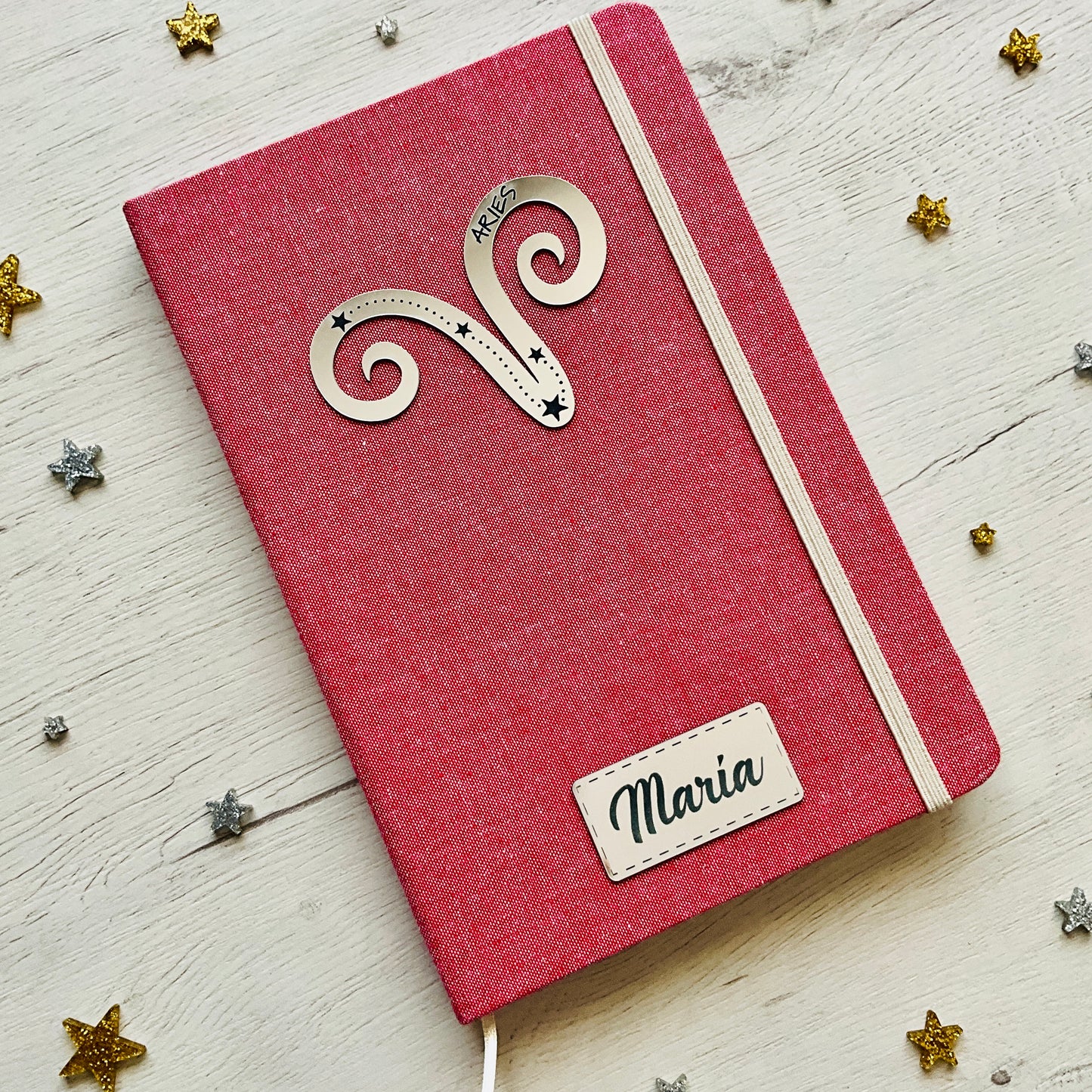Libreta A5 personalizada Nombre + Signo Zodíaco