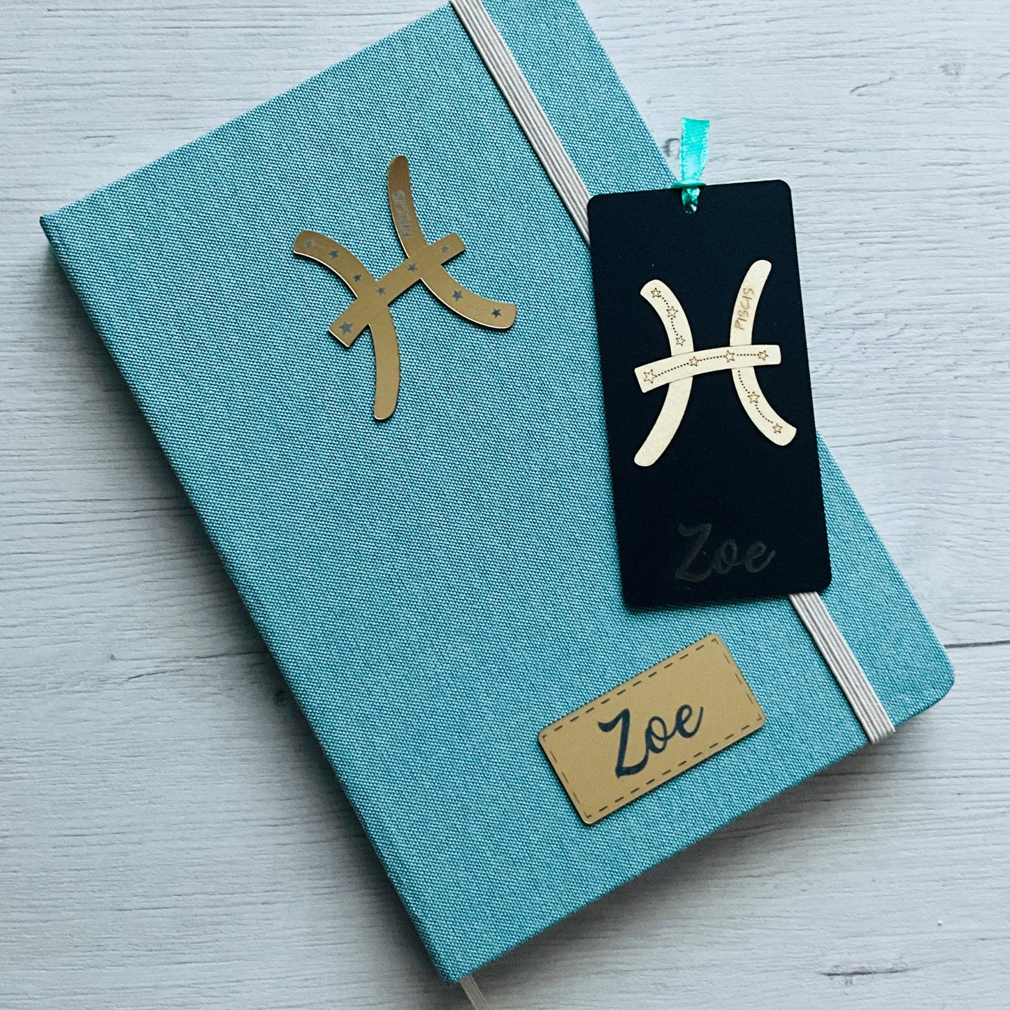 Libreta A5 personalizada Nombre + Signo Zodíaco