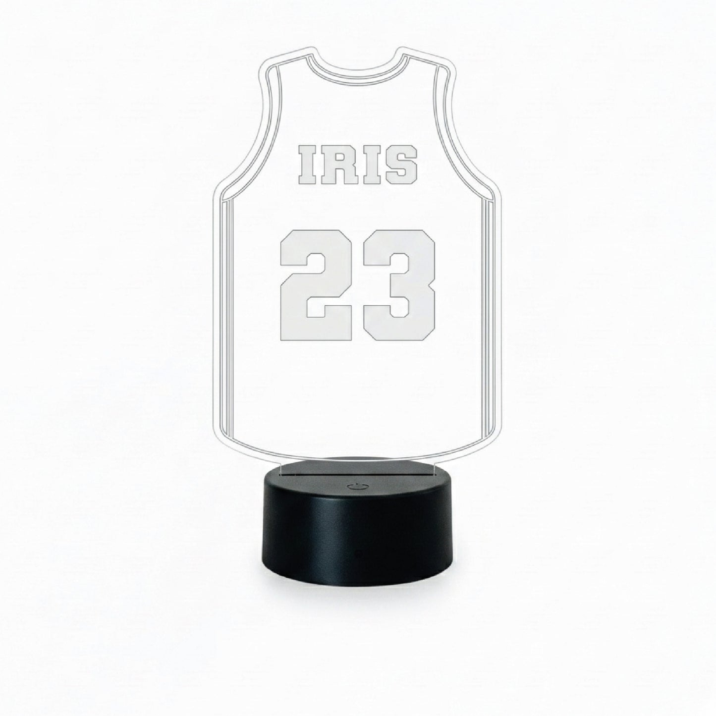 Lámpara Led Camiseta Baloncesto (Personaliza Nombre y Número)