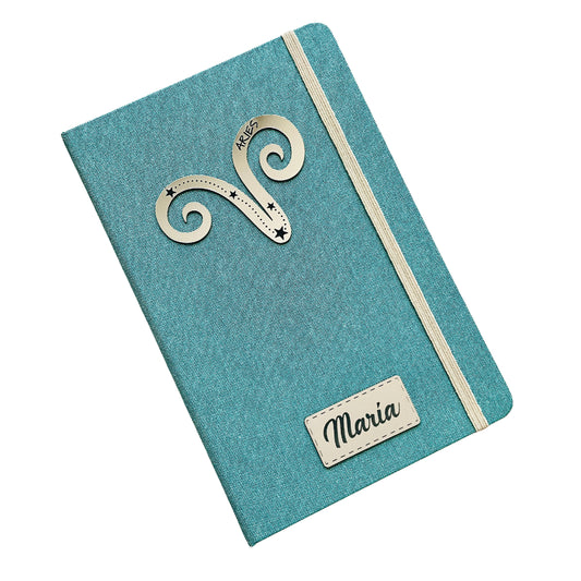 Libreta A5 personalizada Nombre + Signo Zodíaco