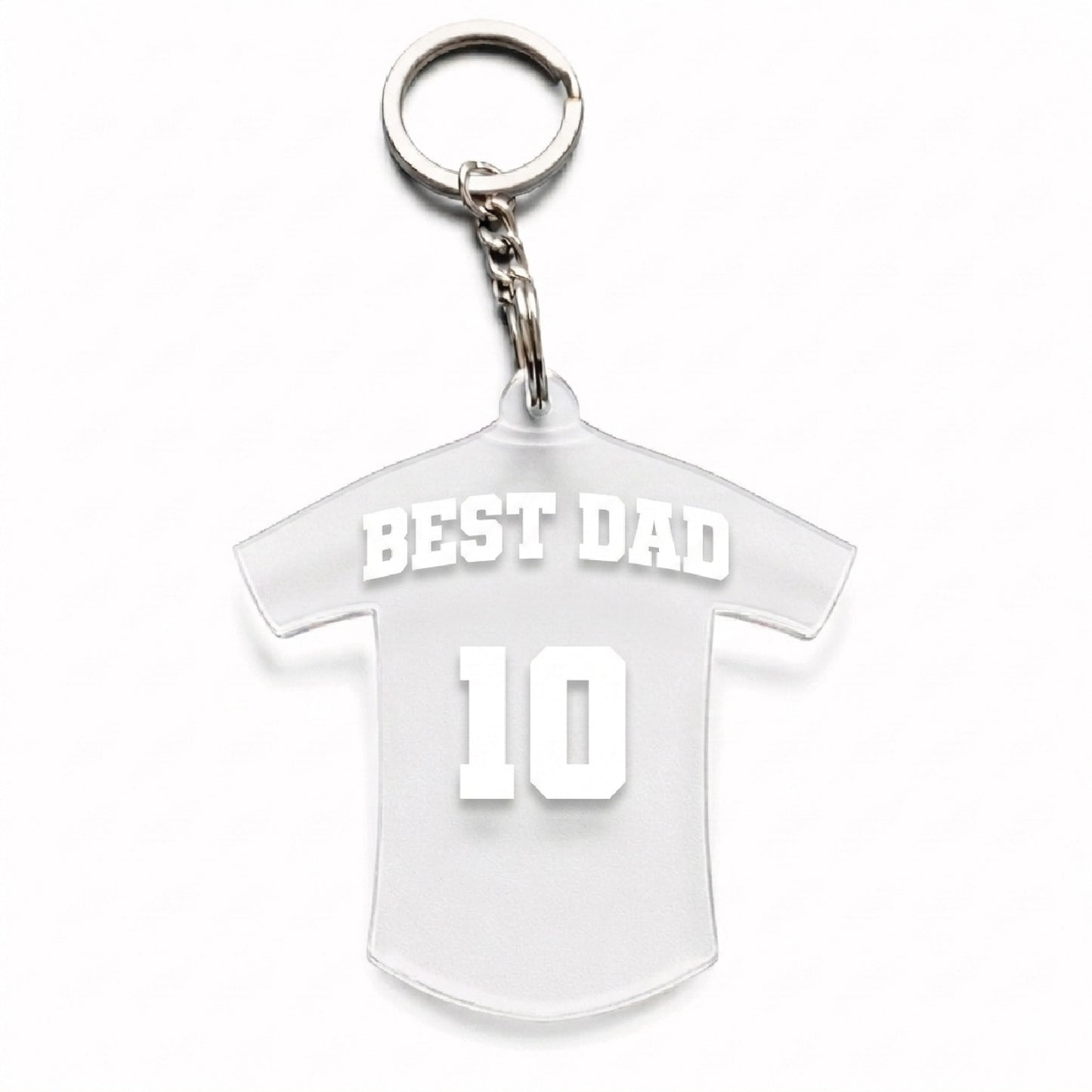 Llavero Best Dad Camiseta Fútbol + Número