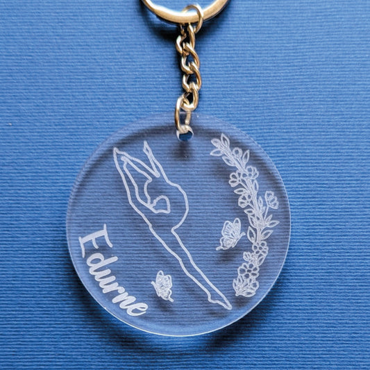 Llavero gimnasia kawaii, llaveros para niñas que hacen gimnasia, llaveros para niñas gimnastas, llaveros gimnasia,