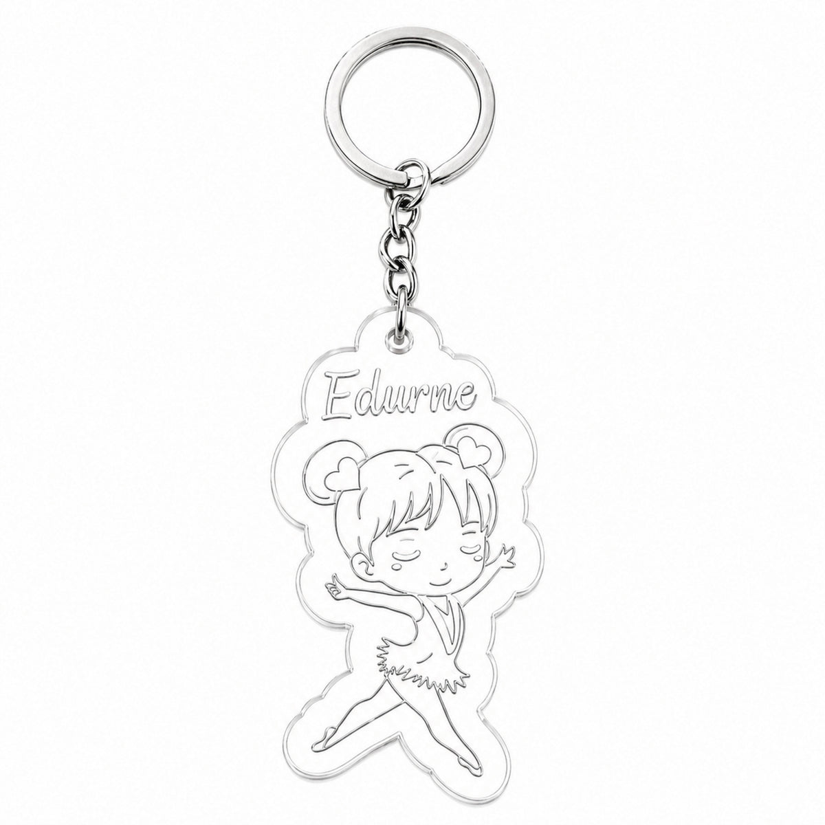 Llavero Gimnasia Kawaii + Nombre