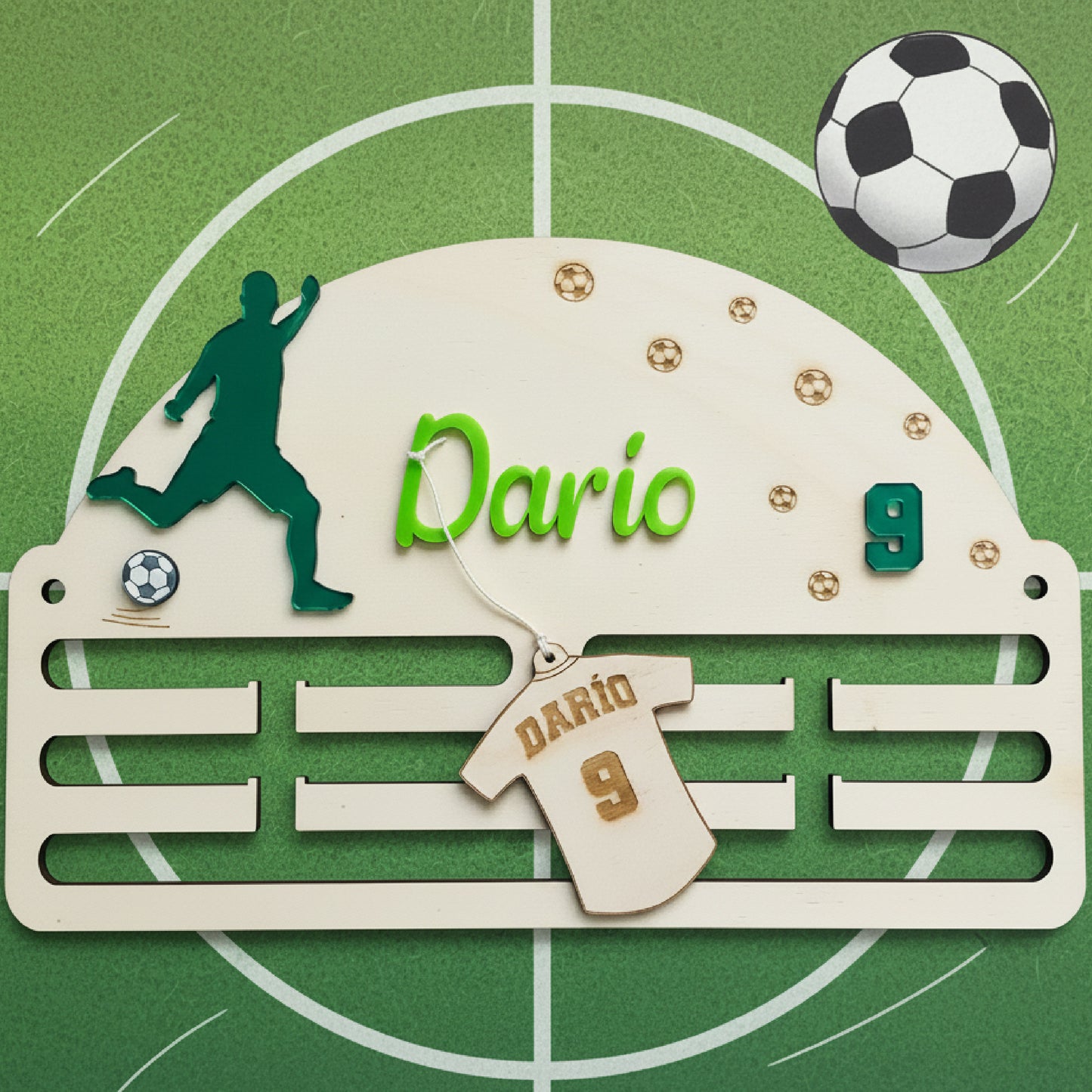 Medallero Fútbol Chico Personalizado