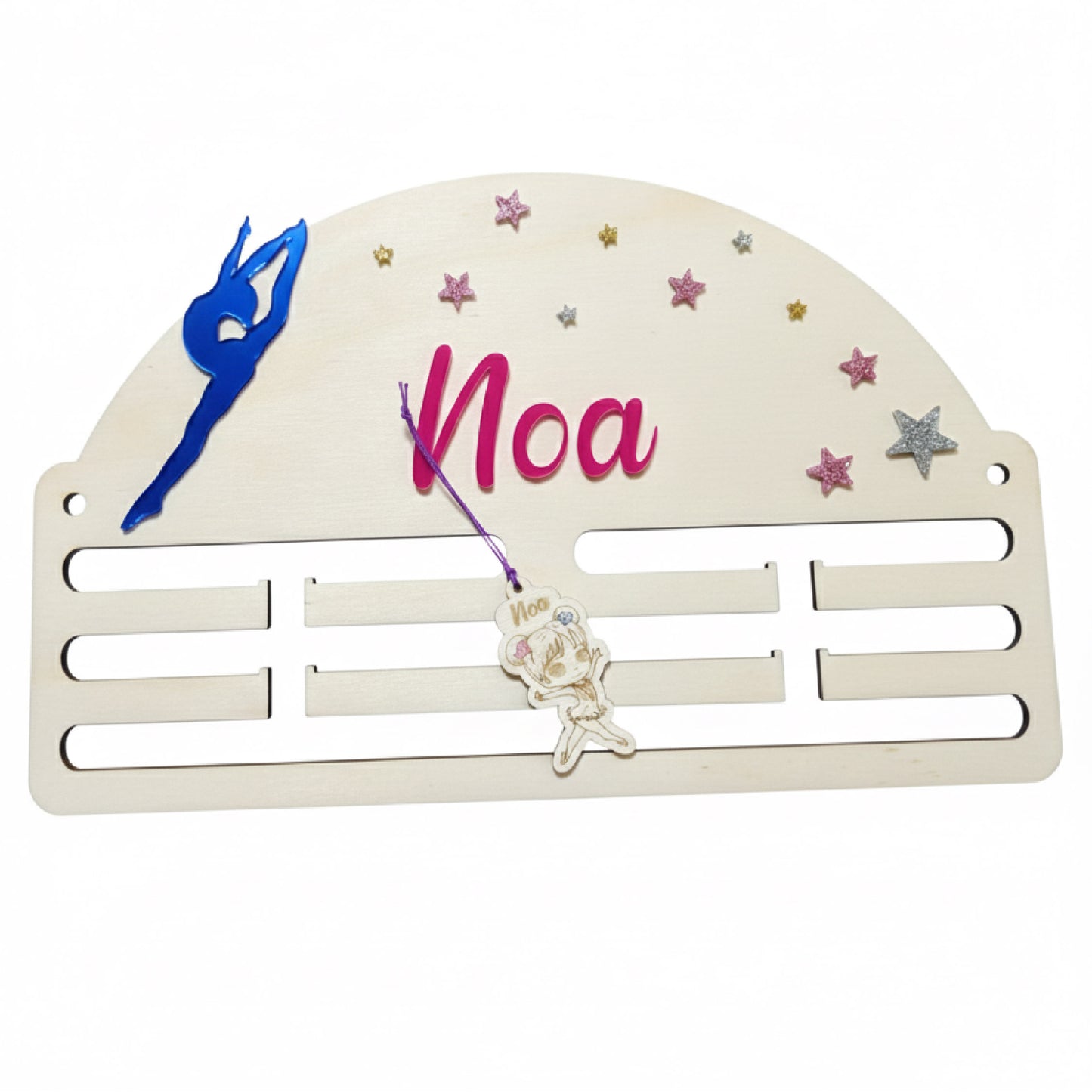 Medallero Gimnasia Personalizado (Estrellas Acrílico) - Chica/Chico