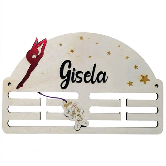 Medallero Gimnasia Personalizado (Estrellas Grabadas)