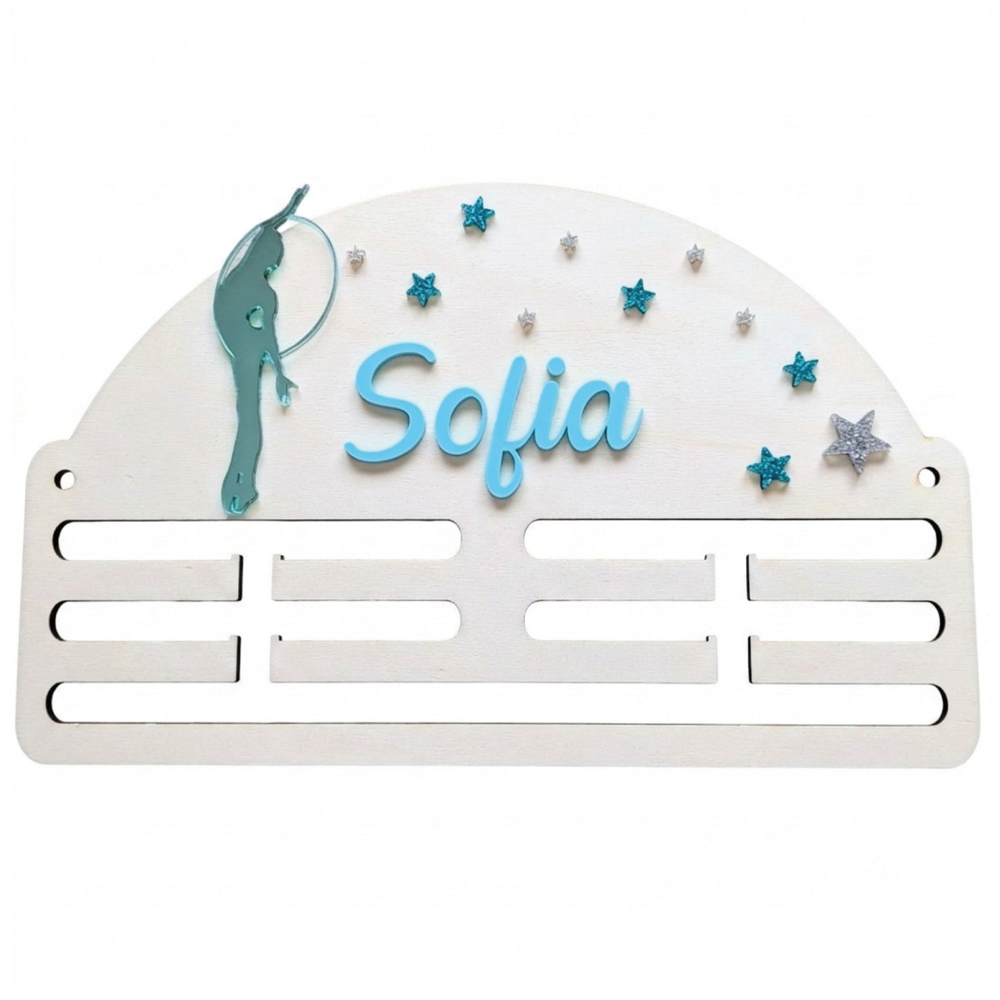Medallero Gimnasia Personalizado (Estrellas Grabadas)