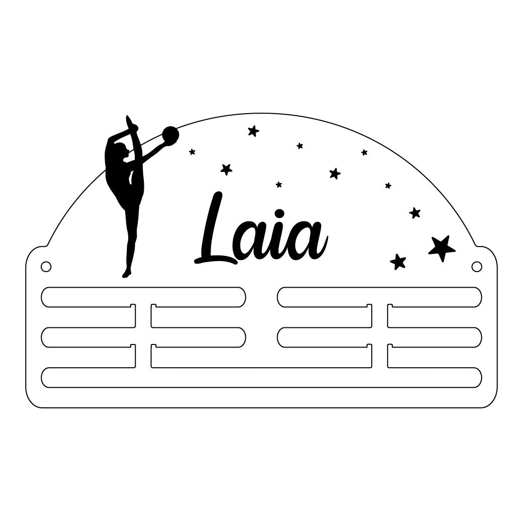 Medallero Gimnasia Personalizado (Estrellas Acrílico) - Chica/Chico