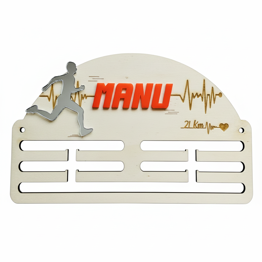 Medallero Running personalizado con nombre