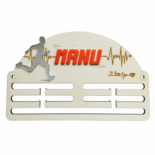 Medallero Running personalizado con nombre