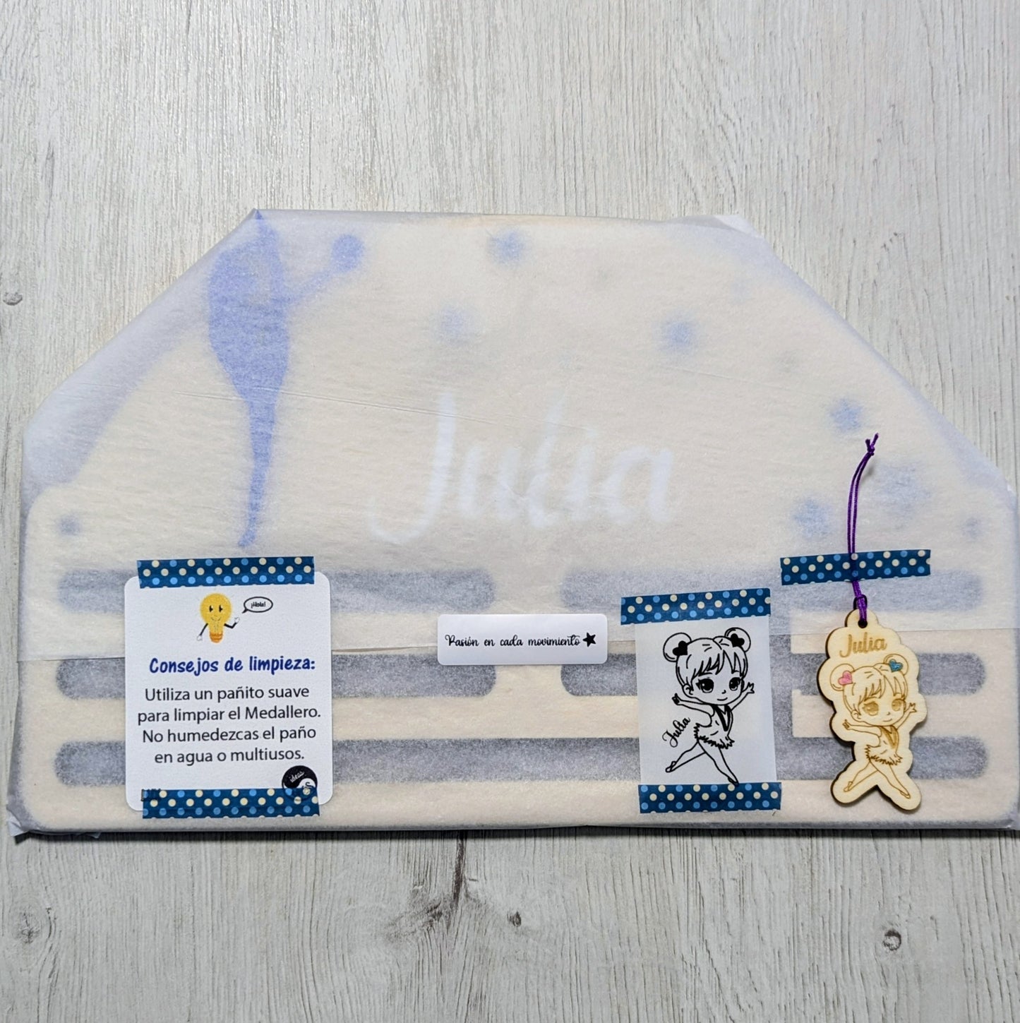 Medallero Gimnasia Personalizado (Estrellas Grabadas)