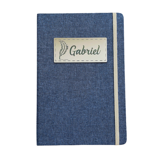 Libreta A5 personalizada Nombre + Pluma