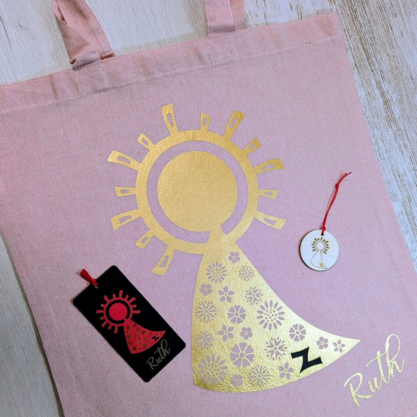 Tote Bag Virgen del Pilar personalizada con Nombre